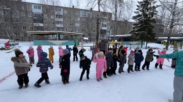 Лыжная прогулка с детьми 1