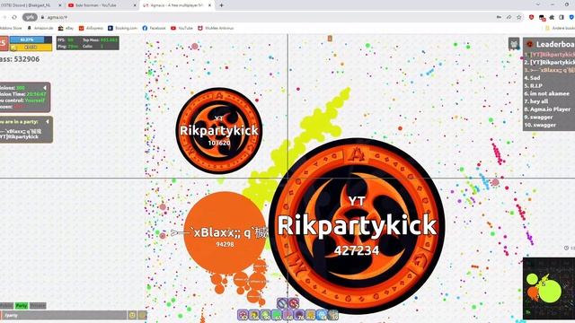 Agma.io giga 2 eu Takeover 300 bots смотреть онлайн
