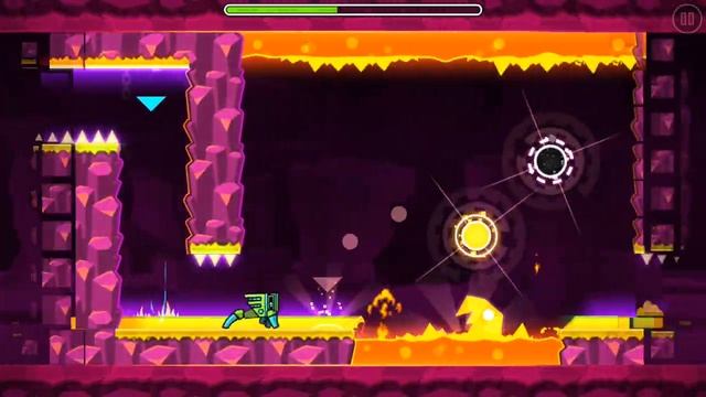 Прохождение уровня FINGERDASH геометрия даш смотреть онлайн