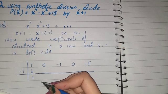Using Synthetic Division divide p(x)=x4-x2+15 by x+1 смотреть онлайн
