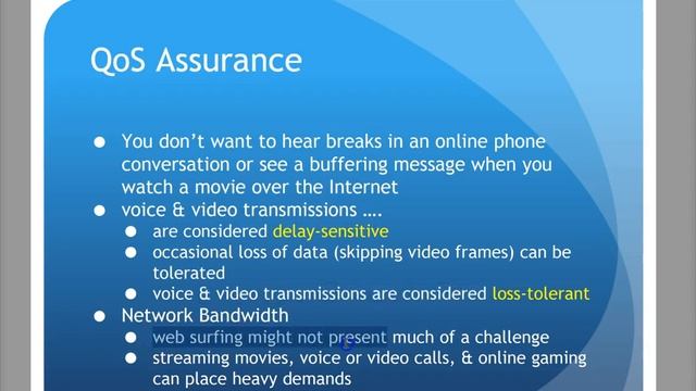 CNT125 8th Chap11 3 QoS CoS