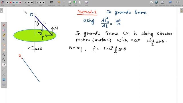 Rotational Mechanics | Rod Rotating With Disc | Similar to Irodov Problem 1.270 | Two Methods смотреть онлайн