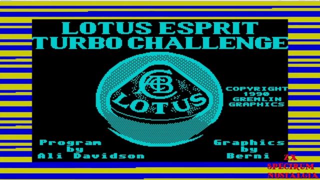 ZX SPECTRUM Loading Lotus Esprit Turbo Challenge 1990 Gremlin Graphics 128k смотреть онлайн