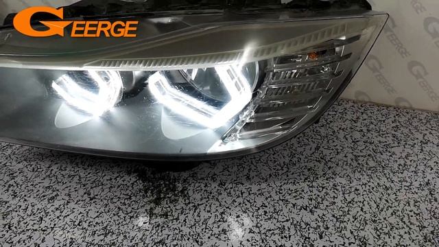 BMW E90 E91 saloon touring 2005-2012 Ultra Bright Concept M4 Iconic Style LED Angel Eyes halo rings смотреть онлайн