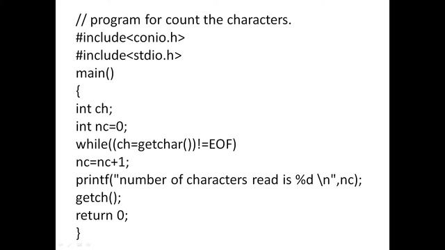 C PROGRAM -COUNT THE CHARACTERS AND LINES IN TELUGU