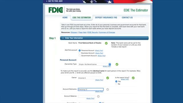 First National Bank of Osakis - How to Use FDIC's EDIE the Estimator смотреть онлайн