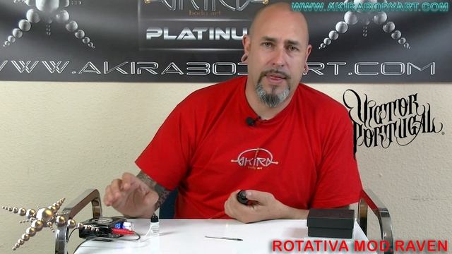 Rotativa Direct Drive Tattoo RAVEN de Victor Portugal video tutorial de Akira Body Art смотреть онлайн