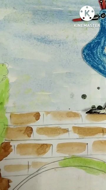 Natural beauty||peacock on river bridge#Magic Moments#shorts смотреть онлайн