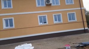 Утепление дома пенопластом ППС с последующей штукатуркой фасада.