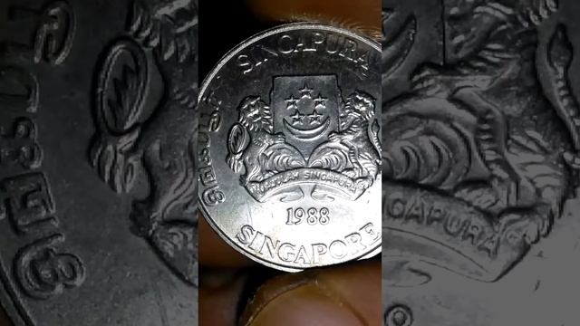 Singapore ( 20 ) Twenty Cent 1988 *** Most Expensive Money Coin *** From My Collection