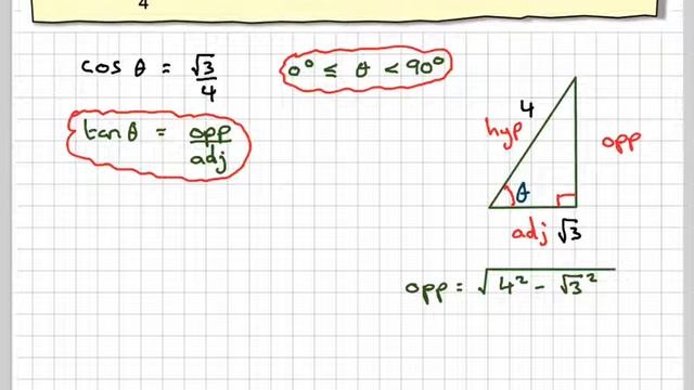 Finding the exact value of tan given cos смотреть онлайн