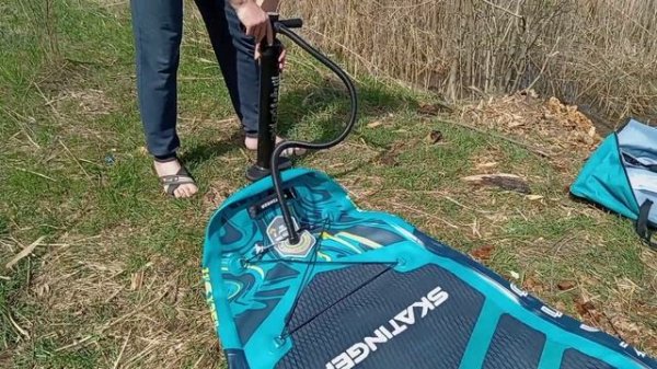 Обзор на sup board Skatinger SERIAL Green 11'6. supboard-sunshine.ru