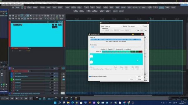 Reaer падение громкости при рендере???