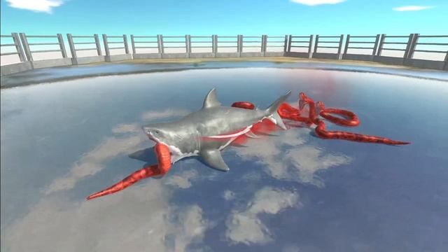 Mutant Megalodon Vs 5 Titanoboa ► Animal revolt battle simulator ► Who will win? смотреть онлайн