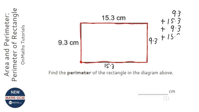 Area And Perimeter: Perimeter Of Rectangle (Grade 1) - OnMaths GCSE Maths Revision