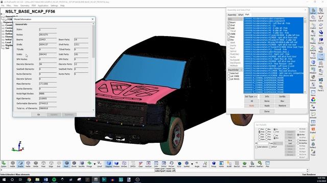 Free to use LS-DYNA Finite Element Vehicle Models from NHTSA смотреть онлайн