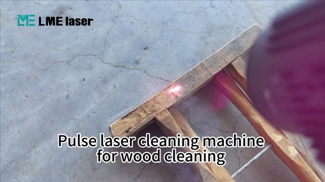 Pulse laser cleaning machine clean the contamination on wood смотреть онлайн