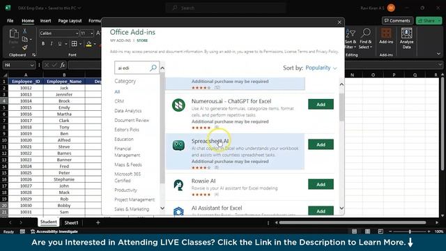 How To Use AI In Excel ?| How To Increase Your Excel Skills With ChatGPT | Simplilearn
