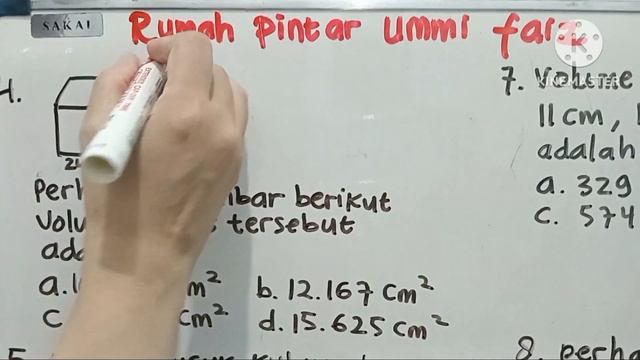 Bahas Soal MTK Kls 5 Buku Erlangga Hal. 217 No. 1 - 8