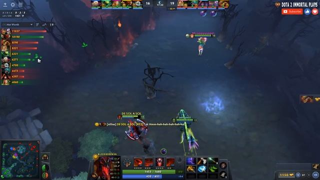 Bloodseeker Safe Lane Carry | 7.31d | Pos 1 BS Play | Dota 2 Immortal Gameplay смотреть онлайн