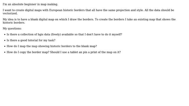 GIS: How to create vector-based maps showing historic borders? смотреть онлайн