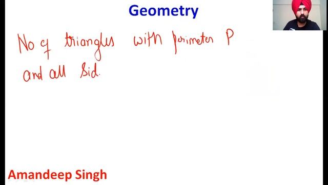 Geometry-9 | Number Of Triangles With Given Perimeter & Sides Of Integral Length | #cat2023 #cat202
