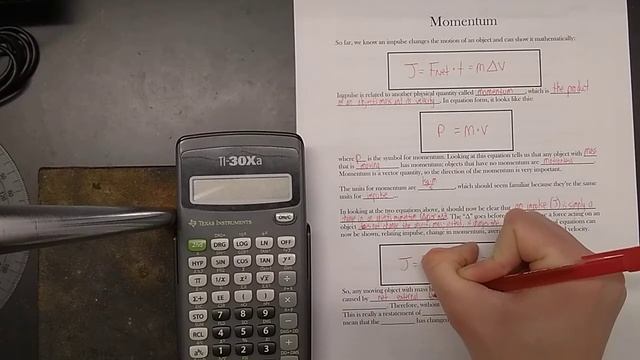 Regents Physics Momentum Unit: Impulse And Momentum #2