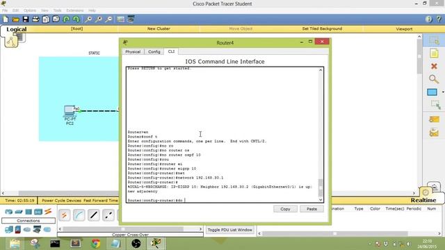 Cisco Routing Configuration (Redistribution between Static and EIGRP) part 11 смотреть онлайн