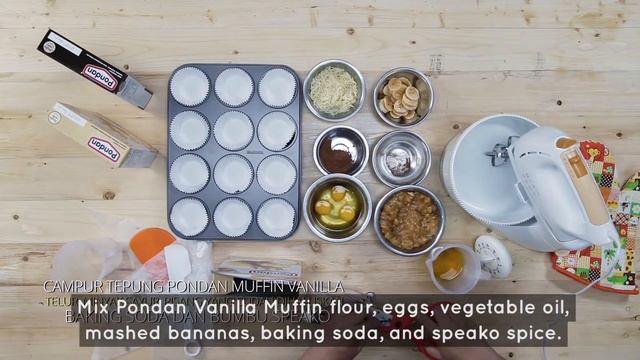 Pondan Vanilla Muffin (with English Subtitle) смотреть онлайн
