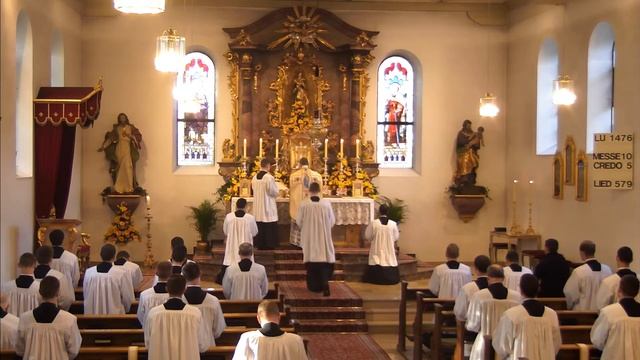 31. Mai - Ges. Amt im tridentinischen Ritus - Priesterseminar Herz Jesu смотреть онлайн