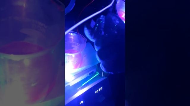 Two lasers one dye with two mini Phosphorous tube lights AC.