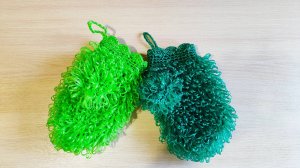 Варежка мочалка крючком