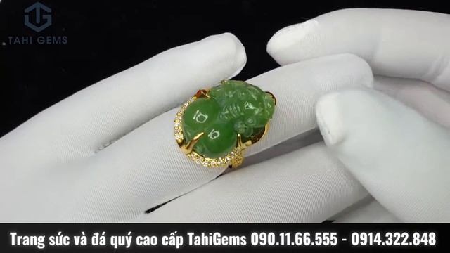 Tahi 6002 - Nhẫn Tỳ Hưu Ngọc Ngọc Bích mix Diamond | TahiGems - Tahi Phạm. смотреть онлайн