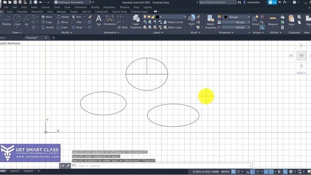How to Create Ellipse in AutoCAD | Ellipse Command in AutoCAD смотреть онлайн