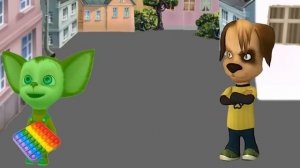 зелёная собака