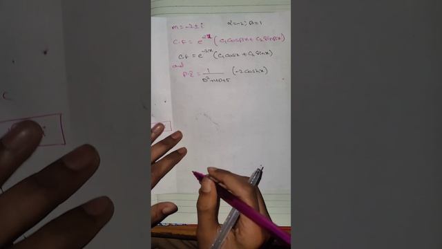Solve (D²+4D+5)y=-2coshx || Engineering Maths смотреть онлайн