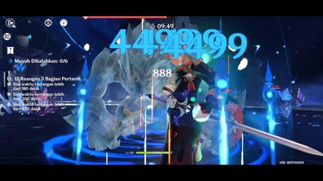 Ayaka Freez & Ganyu Melt Spiral Abyss 3.0 floor 12 Genshin mobile game play смотреть онлайн