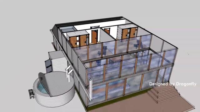 Shipping Container Home With Solarium - Modular Container Home
