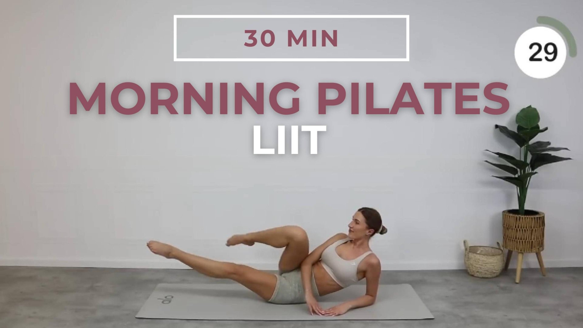 30-минутная утренняя тренировка | Пилатес тренировка на все тело смотреть онлайн