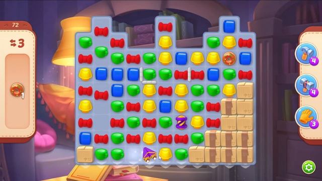 Homescapes 72 Level - 11 Moves - NO BooSTERS