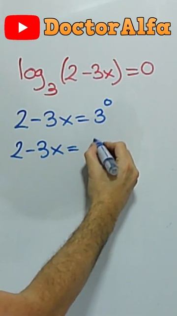 👉 ECUACIÓN LOGARÍTMICA  Otro EJEMPLO RESUELTO 🟢 #shorts UN (1) Minutito De MATES