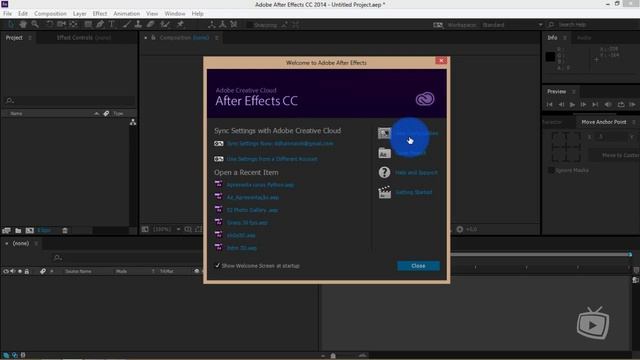 Curso Adobe After Effects CC 2014 - Aula 03 Welcome Screen смотреть онлайн