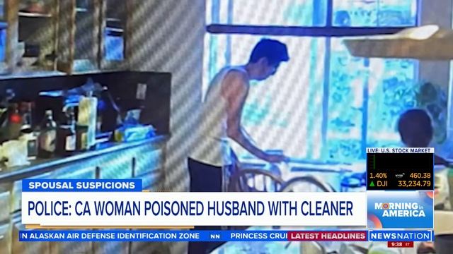 Wife caught poisoning husband on security camera, police say | Morning in America смотреть онлайн