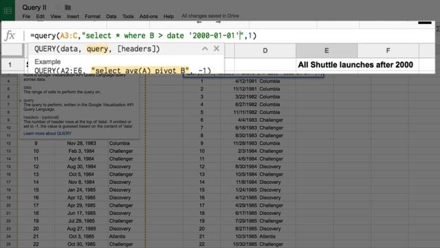 Google Sheets Query Function - Part II