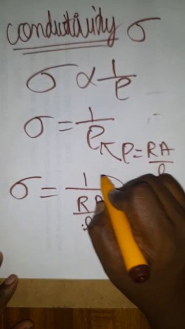 derive the expression for conductivity in terms of resistivity using ohm's law смотреть онлайн
