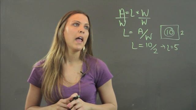 The Equation to Solve the Length of a Rectangle : Math Instruction смотреть онлайн