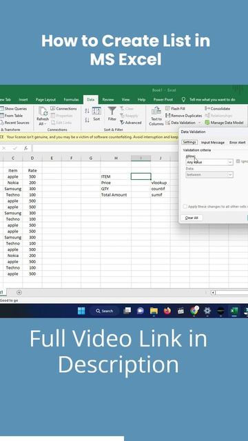 How to create a list in ms excel смотреть онлайн