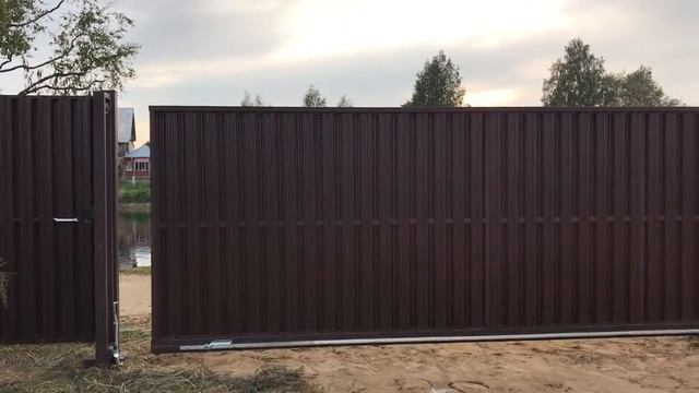 Откатные ворота в Ленобласти / Тосненский завод теплиц смотреть онлайн