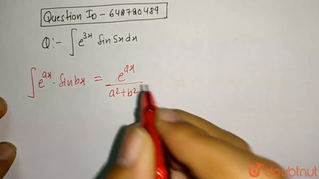 Evaluate `int e^(3x)sin 5x dx`. | Class 12 Maths | Doubtnut смотреть онлайн