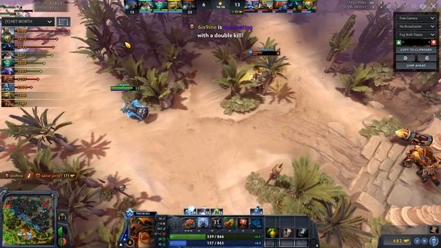 Dota 2 Techies and Underlord destroy bot lane 7.20e смотреть онлайн